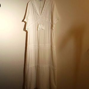 NEW MAROTHS Beachy Boho Hippie Summer Cruise Travel Size L White Color